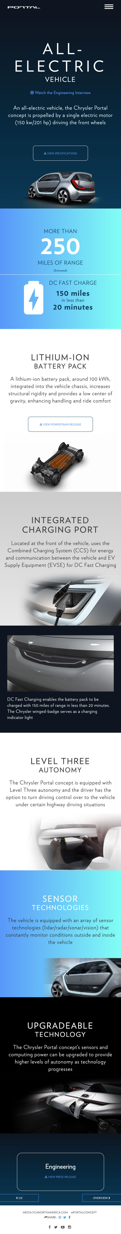Chrysler Airflow Concept screen.